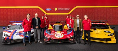 FAGE 與 Ferrari 高層共同加入 Ferrari – AF Corse 車隊，慶祝合作夥伴關係開始。由左至右：Enrico Galliera、Athanassios Filippou、James Calado、Antonio Giovinazzi、Alessandro Pier Guidi、Nicklas Nielsen、Miguel Molina、Antonio Fuoco、Kyros Filippou 以及 Antonello Coletta