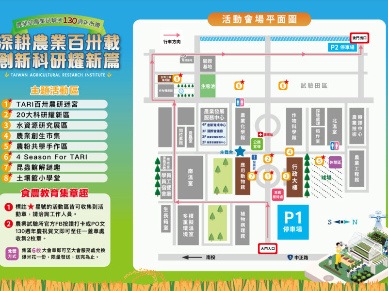 圖文:農業試驗所130週年慶 深耕農業百卅載 創新科研耀新篇。