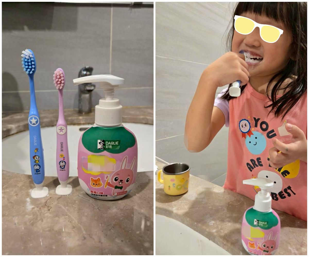 胖胖瓶身超可愛,加上方便使用,提高孩子們的參與感。圖/讀者提供、李明真後製