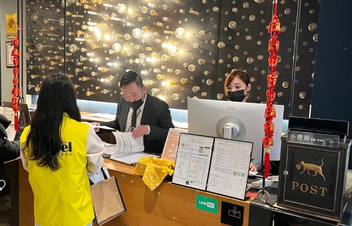 《圖說》旅館業春節稽查專案。〈觀旅局提供〉